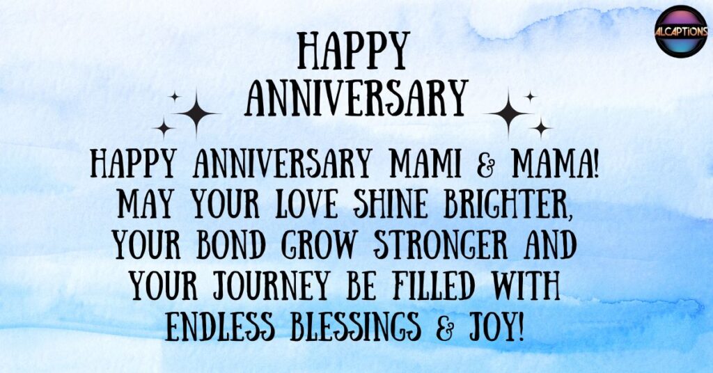 Blessing Anniversary Greetings for Mami Mama