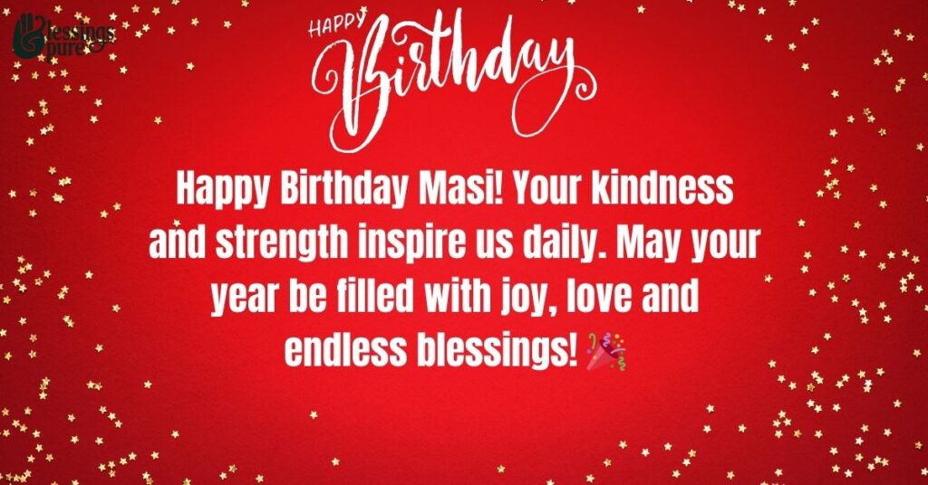 Inspirational Birthday Wishes for Masi