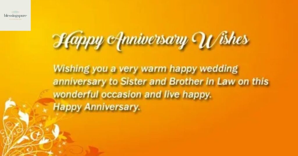 Valuable Marriage Anniversary Wishes for Sister and Jiju