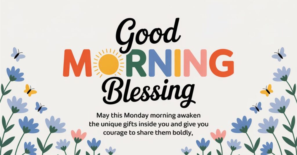 Unique Monday Morning Blessings