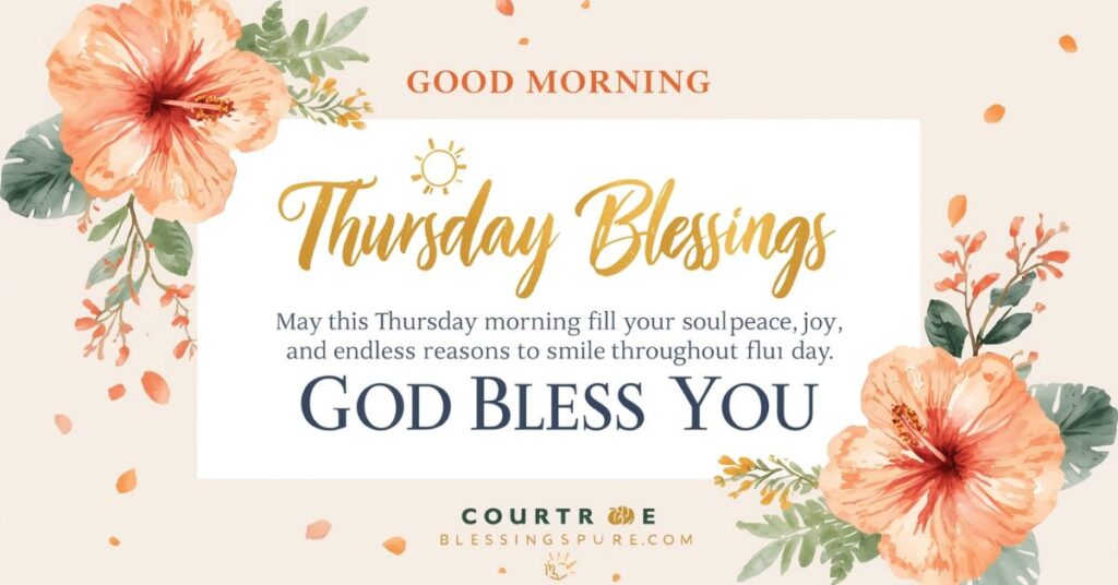 Good Morning Thursday Blessings