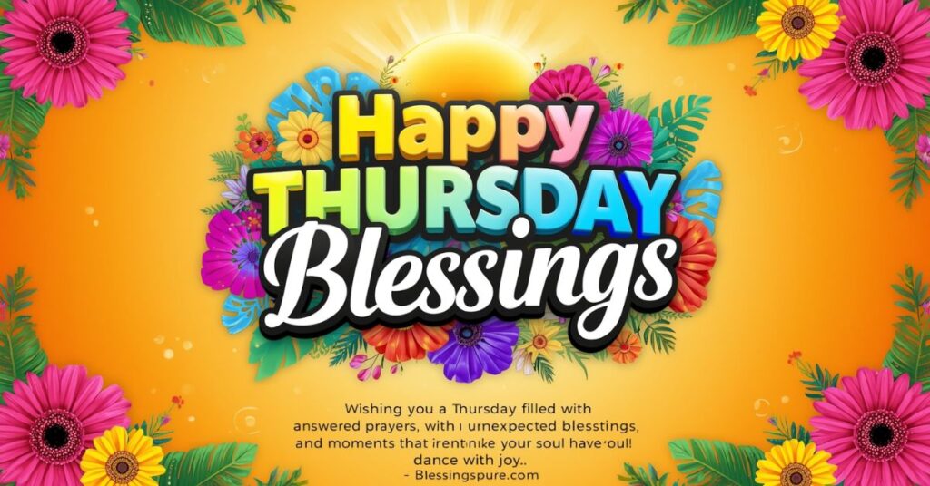 Happy Thursday Blessings